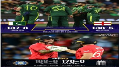 Pak Vs Eng T20 WC Final Live Score