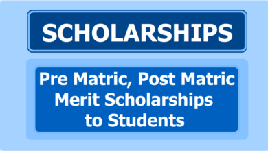 Pre Matric Post Matric Merit Scholarships