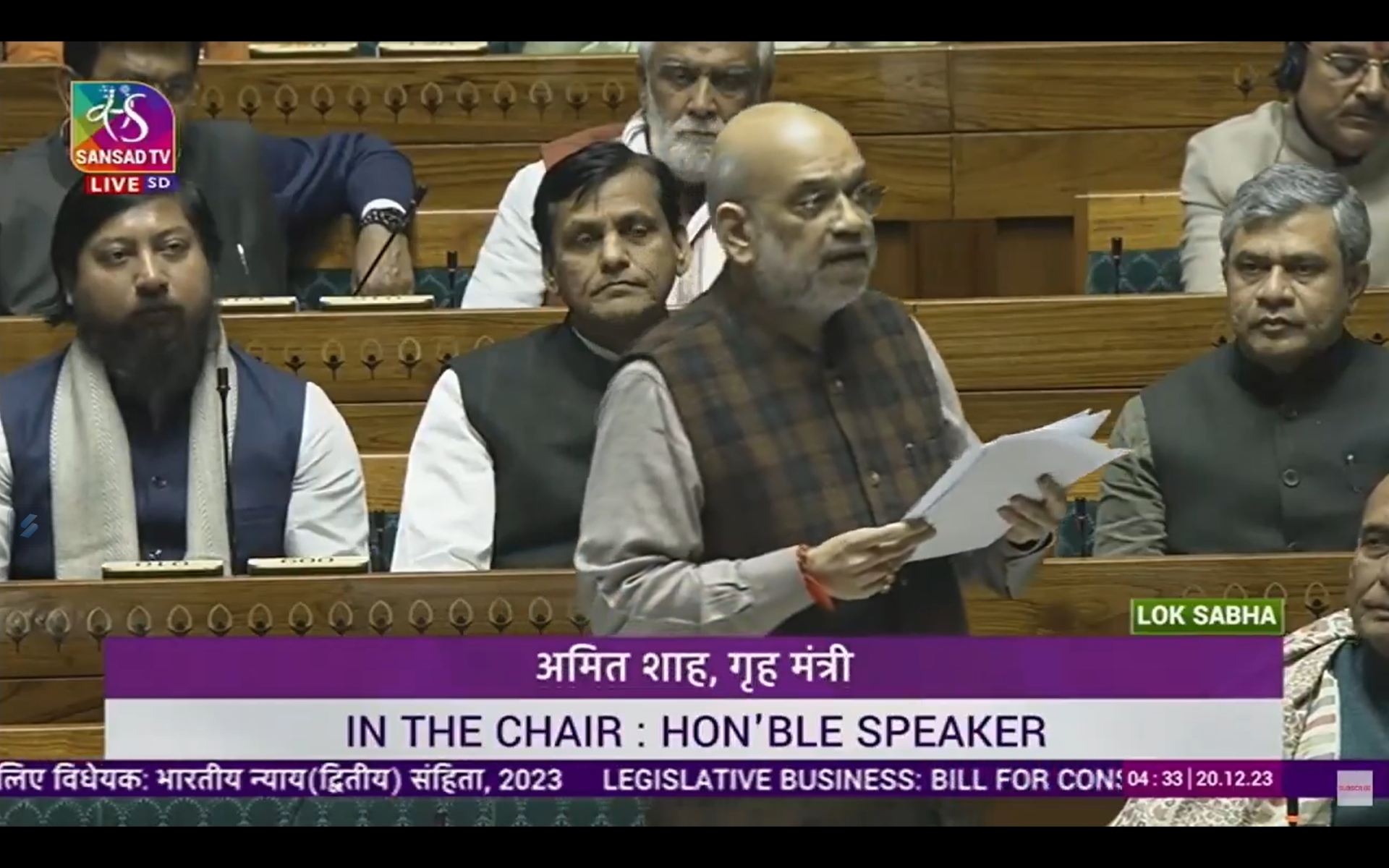 Three criminal bills