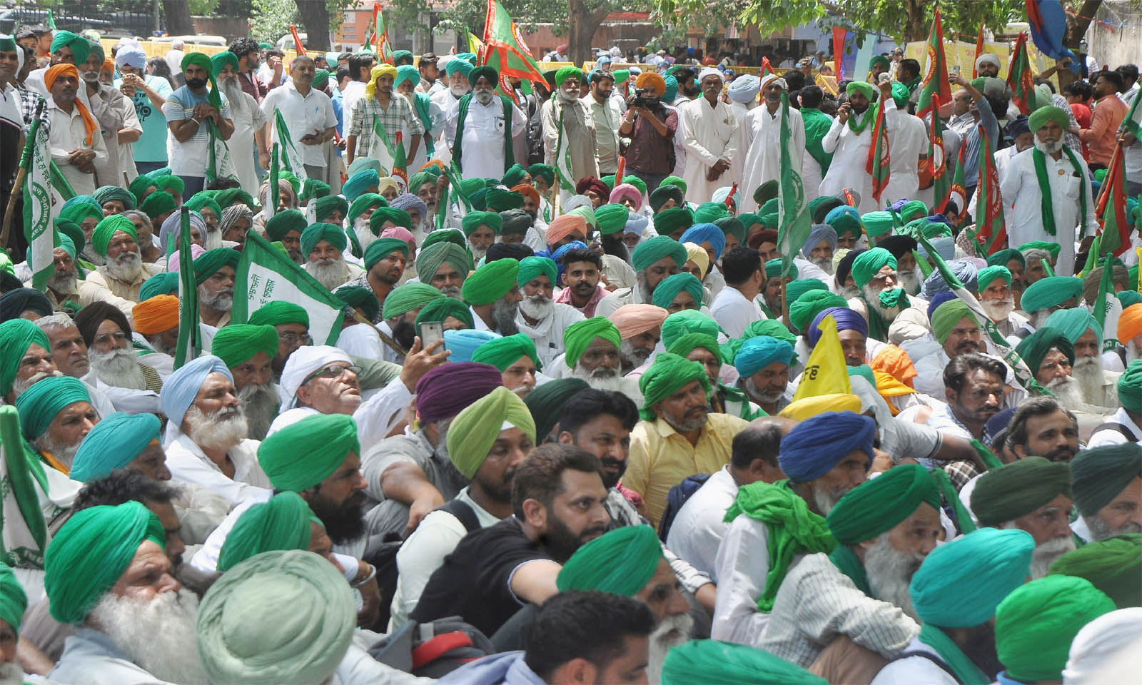 farmers protest